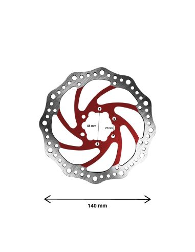 Disque de frein R6 140mm entraxe 44mm 