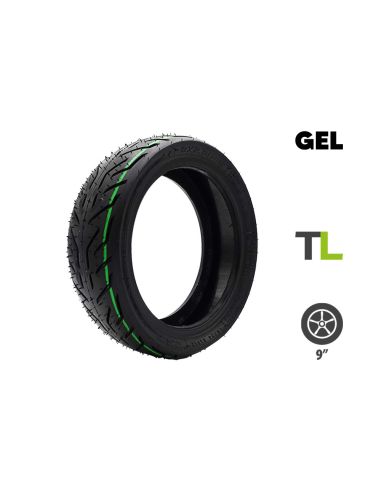 Pneu tubeless 9x2.50-6 CST + gel anti crevaison Nami Stellar